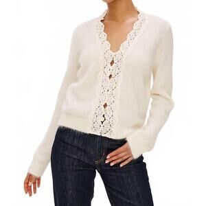 NEW RAILS mer cardigan in ivory